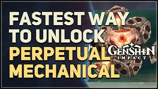 Fastest shortcut way to unlock Perpetual Mechanical Array Genshin Impact [upl. by Wylde32]