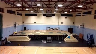 Evita Stage Construction Time Lapse [upl. by Cawley112]