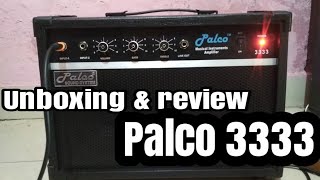 Unboxing and review of palco black 3333 amplifier for guitar [upl. by Ahsille]