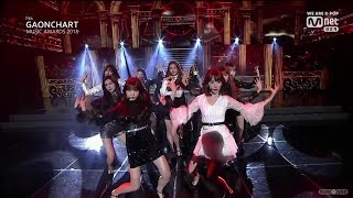 IZONE Intro  La Vie en Rose 8th Gaon Chart Music Awards 2018 HD1080p 60fps 190123 [upl. by Eiramyma]