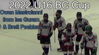 U16 BC Cup  Mastroianni from Guram amp Peebles [upl. by Abdu]