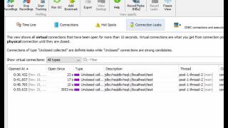 Finding JDBC connection leaks HD [upl. by Nahtnamas715]