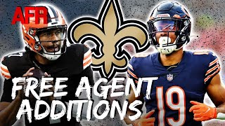 Saints Add FREE AGENT QB WR  Will Signings Impact Draft Strategy For New Orleans [upl. by Mcgrody939]