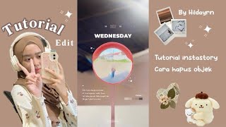 Tutorial edit typography untuk story IG aesthetic pemula amp cara hapus objek mengganggu ✨ [upl. by Gearalt]