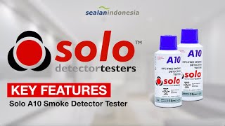 Solo A10  Smoke Detector Tester Aerosol Fitur amp Cara Pemakaian [upl. by Enael690]