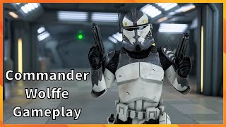 Commander Wolffe Gameplay Star Wars Battlefront 2 [upl. by Soule]