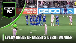 Every angle from Lionel Messis gamewinning goal in Inter Miami debut 🔥 [upl. by Bradwell]