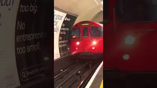 London Underground Bakerloo line train arriving at embankment station [upl. by Gardal]