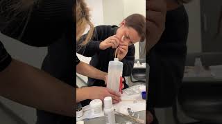 Watch us practice acrylics beautyschool nailday acrylic nailschool nails cosmetology [upl. by Ursola]