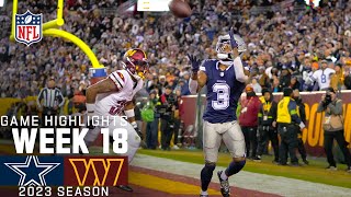 Dallas Cowboys vs Washington Commanders Game Highlights  NFL 2023 Week 18 [upl. by Bender28]