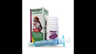 Vermífugo Oral Vermex 20ml Líquido Para Cães e Gatos Filhotes e Adultos [upl. by Kilmarx]