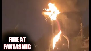 SHOCKING Disneyland FIRE Fantasmic Dragon Burns [upl. by Adnwahsat104]