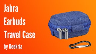 Jabra OnEar Headphones Travel Case Hard Shell Headset Carrying Case  Geekria [upl. by Diella]