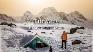 9 Days Winter Hiking in the Swiss Alps  Helicopter Rescue [upl. by Colpin73]