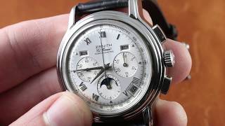 Zenith Chronomaster Triple Calendar El Primero Chronograph 01024041001C495 Luxury Watch Review [upl. by Oiliruam]