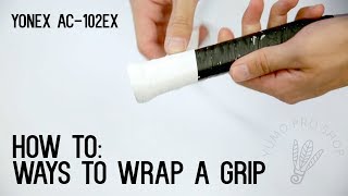 How To Wrap a Badminton Racket with Grip  YumoTube [upl. by Ethelbert8]