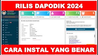 RILIS DAPODIK 2024  CARA INSTAL DAPODIK 2024 YANG BAIK DAN BENAR [upl. by Monroe671]