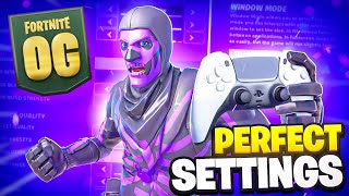 UPDATED Best OG Fortnite Season Controller SETTINGS  Sensitivity PS5XBOXPC [upl. by Gisela]