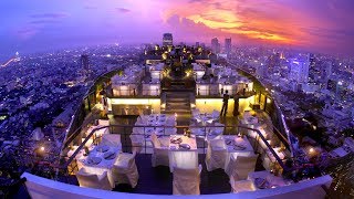 Banyan Tree Hotel Bangkok Thailand most AMAZING rooftop in the world [upl. by Serge579]