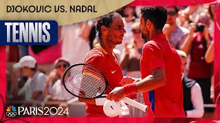 Novak Djokovic STANDS TALL against Rafael Nadal in singles competition  Paris Olympics  NBC Sports [upl. by Nowad]