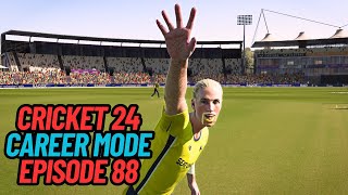 SANDYS FIRST HAT TRICK CRICKET 24 CAREER MODE 88 [upl. by Perrine145]