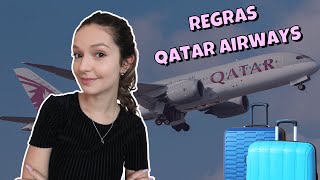 REGRA DE BAGAGEM QATAR AIRWAYS  Mala de mão e despachada [upl. by Nellak42]