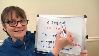 How to Pronounce Allege Alleged Allegedly and Allegation [upl. by Erastes387]