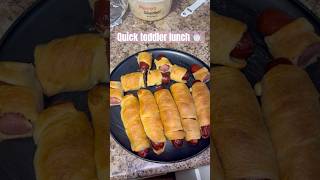 Let’s make pigs in a blanket for my toddlers lunch momlife mommyblogger sahmomlife toddlerlunch [upl. by Modern703]