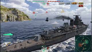 World of Warships Van Kinsbergen7 kills23 933 damage [upl. by Euqnimod]