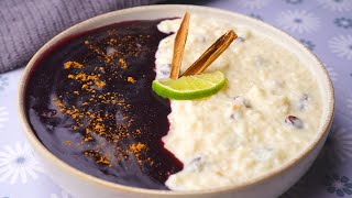 ¡Un Rico Combinado PERUANO de MAZAMORRA MORADA y ARROZ CON LECHE [upl. by Husha]