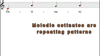 Resource Melodic Ostinato song with Traditional Notation [upl. by Gnud]