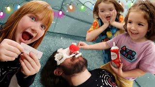 CRAZY CHRiSTMAS CHALLENGES Adley Niko amp Navey play Santa Says Reindeer Dad and Fun Family Games [upl. by Inalaek478]