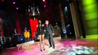 natalia jimenez feat pitbullpresentacion En ¡Pa´lante con Cristina [upl. by Rida573]