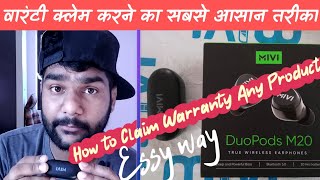 how to claim warranty on mivi duepods amp get your new mivi duepods सबसे आसान तरीका जरूर देखें [upl. by Nal864]