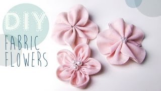 DIY StoffBlumen selber machen [upl. by Corly]