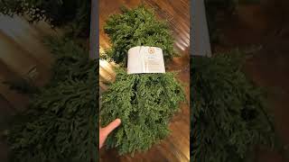 WALMART My Texas House Unlit Realtouch Cedar Evergreen Artificial Christmas Garland 9 ft [upl. by Wilmar]