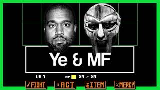 Kanye West and MF Doom Battle Asgore from Undertale I am a God and Kookies remix with Asgores theme [upl. by Ellocin]