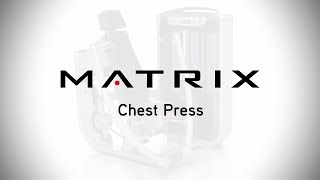 Matrix Fitness Ultra Chest Press Setup amp Movements [upl. by Seleta]