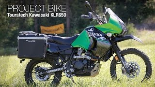 Touratech Project Kawasaki KLR650  MotoUSA [upl. by Annahsad]