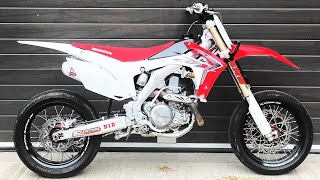 HONDA CRF 450R  SUPERMOTO PROJECT PART 1 ROAD LEGAL [upl. by Nerej405]