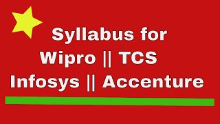 Syllabus For Wipro TCS Infosys amp Accenture How to prepare for a JOB Interview for fresher in hindi [upl. by Audwin]