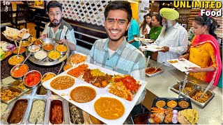 25Items Unlimited Food Buffet on Highway  Street Food India  Veg Buffet [upl. by Alban859]