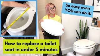 How to replace your toilet seat in under 5 minutes 2020 DIY stepbystep Tutorial [upl. by Owades]