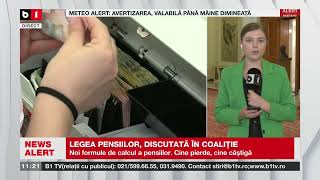 LEGEA PENSIILOR NOI FORMULE DE CALCUL CINE PIERDE ȘI CINE CÂȘTIGĂȘtiri B1TV31 oct 2023 [upl. by Halladba]