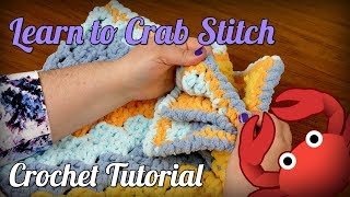 Crab Stitch Crochet Tutorial Reverse Single Crochet [upl. by Idaline903]