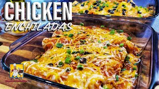 Chicken Enchiladas Recipe  Enchiladas Made Easy [upl. by Manson]