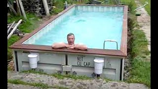 Part 3 of 3 build you shipping container pool lower 5000€ [upl. by Naened]