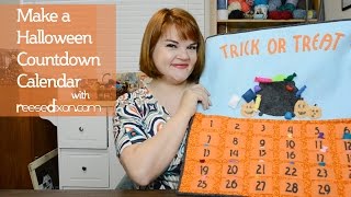 Make a Felt Halloween Countdown Calendar [upl. by Eicyaj]