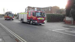 Humberside Fire amp Rescue  Scania P270 Water Ladder amp Scania 94D Hydraulic Platform Turnout RARE [upl. by Ajar]