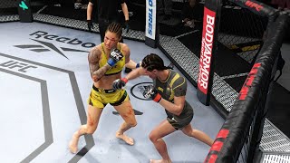 UFC 277  Julianna Pena vs Amanda Nunes  Womens Bantamweight Title Bout 73022  UFC 4 Sim [upl. by Salokin104]